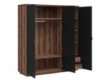 Шкаф SZF3D BRW Poland Forn 3 дверный черный 180 см 2