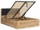 Кровать двуспальная с мягким изголовьем BRW Poland LOZ/140/B Tetrix / Тетрикс с подьемним механизмом и нишей для белья ДСП 8