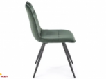 Стул K-521 темно-зеленый/черный 2