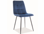 Стілець Mila Matt Velvet синій 0