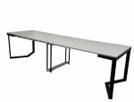 Стол раскладной трансформер MebliRoMax Long Iron / Лонг Айрон 80-300 см 3