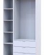 Шкаф для одежды Дорос Гелар белый 2-х дверный/Зеркало 116,5 см 2