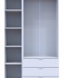 Шкаф для одежды Дорос Гелар белый 2-х дверный/Зеркало 116,5 см 0