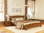 Кровать деревянная Эстелла Венеция Люкс / Серия Вега Щит / Массив Бук 9