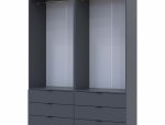 Шафа Дорос Гелар графіт 4-х дверна 155 см 3