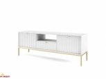 Тумба под ТВ Nova/Нова RTV154 Белый золотые ножки Perfect Home Ширина 154 см 2