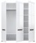 Шафа SZF3D/21/18 ВМК Украіна Амелія 3 дверна білий 180 см 3