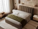 Кровать мягкая Виорина деко Tiramisu / Тирамису с подъемным механизмом и нишей для белья 6