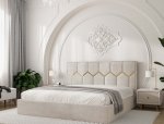 Кровать мягкая двуспальная Виорина деко Mirali / Мирали 12