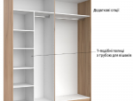 Шкаф-купе с зеркалом Миромарк Белла 2 дверный белый 200 см 8