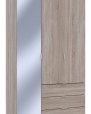 Шкаф для одежды Дорос Гелар дуб сонома 2-х дверный/Зеркало 116,5 см 3