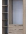 Шкаф для одежды Дорос Гелар дуб сонома 2-х дверный/Зеркало 116,5 см 4