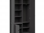 Шафа комбінована BRW Poland SZF2D Hesen 2 дверна чорна 106 см 2