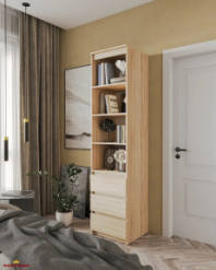 Шафа Морелі Т219 сонома з полицями та шухлядами 50 см