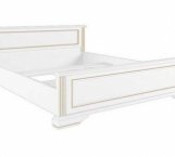 Кровать двуспальная Гербор 180 Вайт ДСП белое без вклада