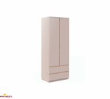 Шкаф Світ меблів 2Д2Ш Фрида 2 дверный Тоффи 80 см