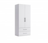 Шафа 2дв 2шх Міромарк Фемелі Джуніор 2 дверна білий 90 см