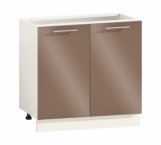 Тумба нижня Н80.82.2Д. Мийка Фарбований високий глянець з друком