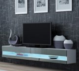 Тумба под ТВ Vigo / Виго RTV180 Белый мат/Серый глянец Cama Ширина 180 см