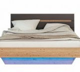 Кровать 2-сп. 1.4 Бьянко (с неоновой подсветкой) Графит