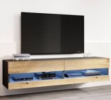 Тумба під ТВ Vigo/ Віго RTV180 Дуб Вотан/Чорний Cama Ширина 180 см