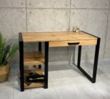 Стіл комп'ютерний LOFT Дуб Сонома / Чорний мат MebliRoMax