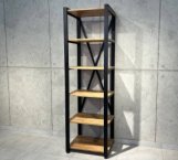 Стеллаж LOFT 600 Дуб Сонома / Чёрный мат MebliRoMax