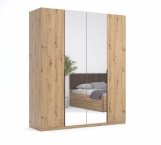 Шкаф 4дв с зеркалом Миромарк Тедди 4 дверный дуб артизан 180 см