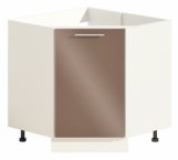 Тумба нижня Н90х90.82.1Д кутова Мийка Фарбований високий глянець з друком