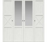 Шкаф BRW Poland Fridja 4 дверный сосна андерсен белая 203 см