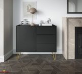 Комод Гармоні / Harmony KSZ97 Чорний / Чорний мармур роял