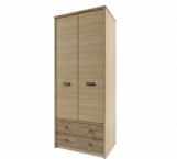 Шкаф 2D2S Mebelbos Diesel 2 дверный дуб мадура 86 см