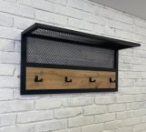 Вешалка LOFT mini Дуб Тахо / Чёрный мат MebliRoMax