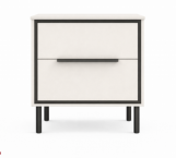 Тумба приліжкова KOM2S Хілс/Heels Кашемір/Чорний Гербор