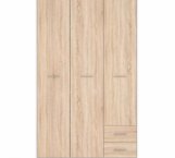 Шкаф SZF3D2S BRW Poland Nepo Plus 3 дверный дуб сонома 119 см