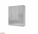 Шкаф 4 дв Миромарк Меги 4 дверный шиншила серая 180 см