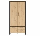 Шафа BRW Poland SZF3D2S Dodson 2 дверна дуб 100 см