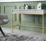 Стол туалетный Серый/Золотые ножки T104 Nova