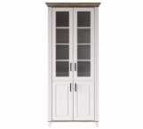 Вітрина REG2D2W Канді Білий альпійський / Дуб стірлінг / Білий матовий