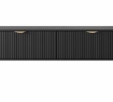 Тумба під ТВ Lante/Ланте RTV163 2D Чорний золоті ніжки Perfect Home Ширина163 см