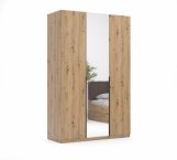 Шкаф 3дв с зеркалом Миромарк Тедди 3 дверный дуб артизан 135 см