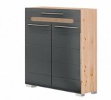 Тумба 2ДШ Б'янко Графіт