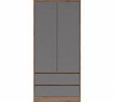 Шафа 2Д2Ш Сокме Бум 2 дверний сірий шифер