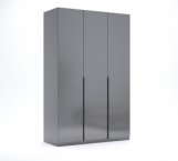 Шафа 3дв Міромарк Тео 3 дверна графіт 135 см