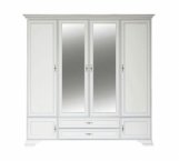 Шкаф ВМК Украина SZF6D2S Кентуки 4 дверный белый альпийский 228 см