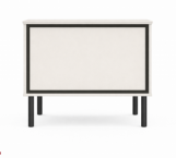 Тумба приліжкова KOM1S Хілс/Heels Кашемір/Чорний Гербор