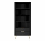 Стелаж 2S Чорний/Золоті ніжки Lante