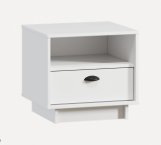 Тумба приліжкова Moreli Kuba/Куба Білий