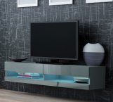 Тумба под ТВ Vigo / Виго RTV140 Серый мат/Серый глянец Cama Ширина 140 см