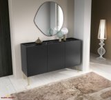 Комод Гармоні / Harmony K144 Чорний / Чорний мармур роял